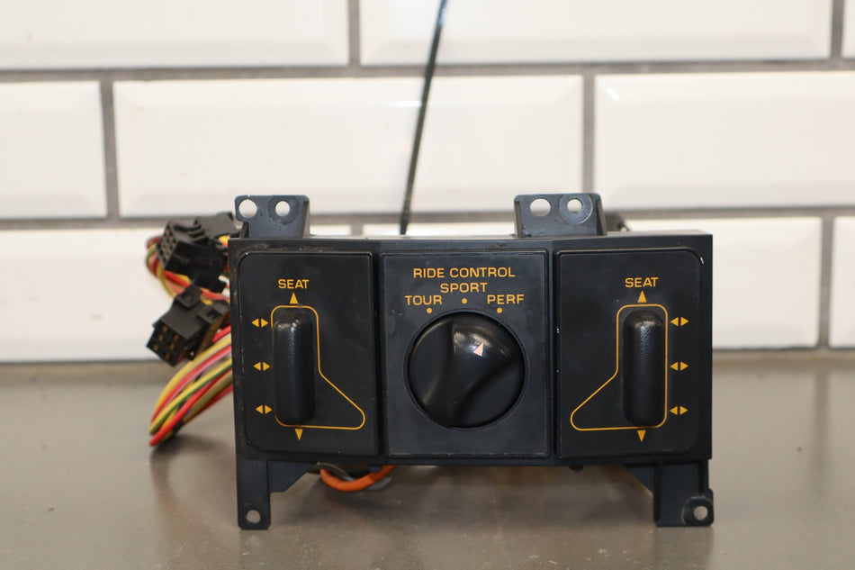 1991-1993 Corvette Console Mounted Power Seat Switch Orange Lettering
