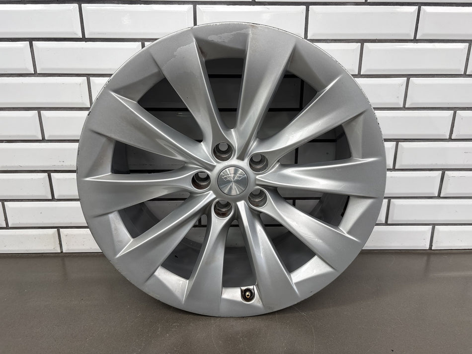 2016-2021 Tesla Model X 20x9 Front Slipstream Wheel/Rim OEM (Mild Rash)