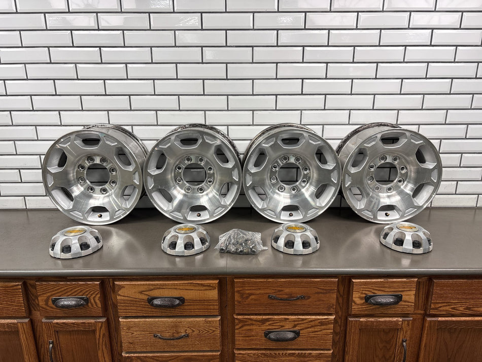 07-13 Chevy GMC 2500HD OEM 17x7.5 Wheel/Rim Set (4)