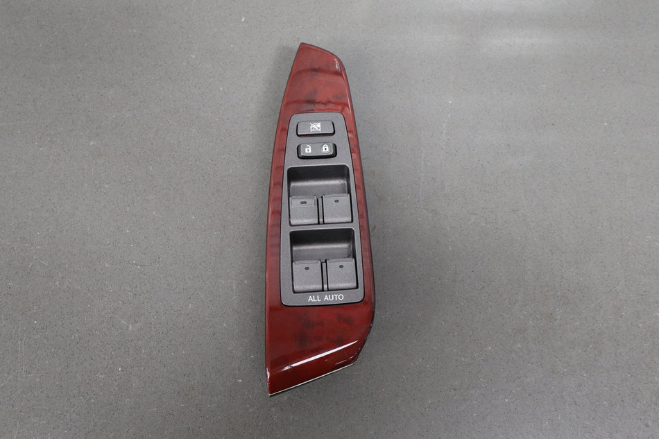 07-12 Lexus LS460 (XF40) L Master Window Switch W/ Wood Bezel Trim