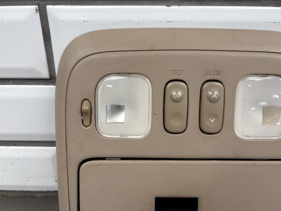 1998-2002 Toyota Land Cruiser J100 Roof Console Oak