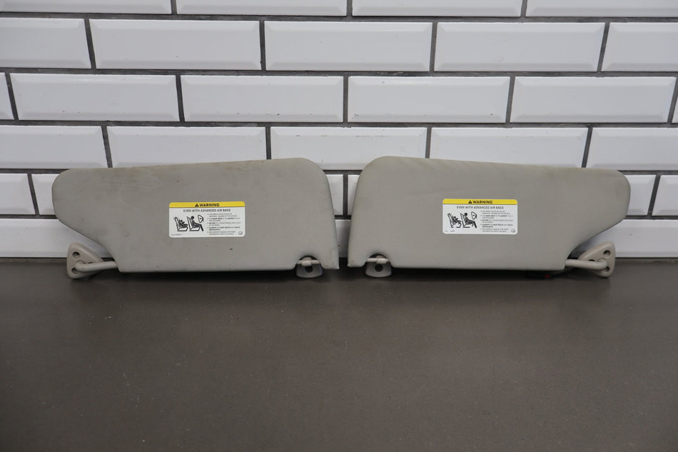 06-10 Dodge Charger SRT8 Sun Visor Pair Illuminated Dark Gray DB
