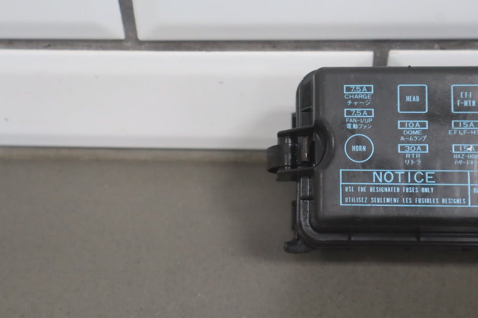 1988 Toyota Corolla Sport GTS E80 1.6L Engine Fuse Box