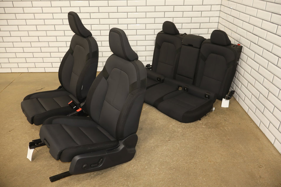 2021-2023 Polestar 2 Long Range Dual Motor Cloth Seats Set Charcoal RF80