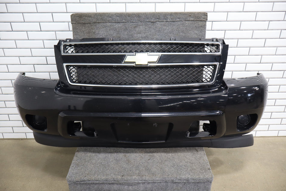 07-14 Chevy Tahoe Suburban Front Bumper Cover Black 41
