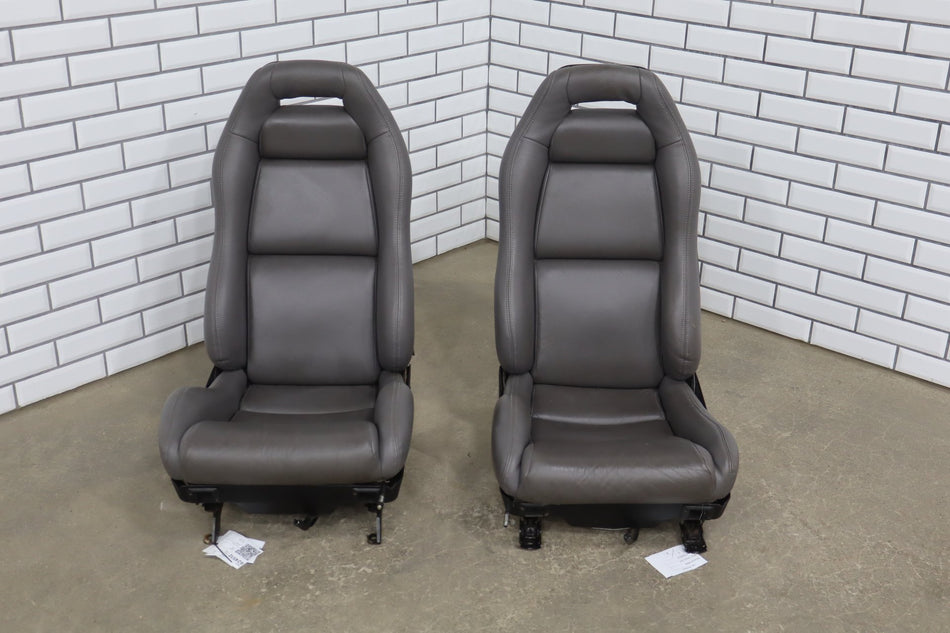 1992-1995 Dodge Viper RT/10 Gray Leather Seats Pair OEM Low Mile 15k