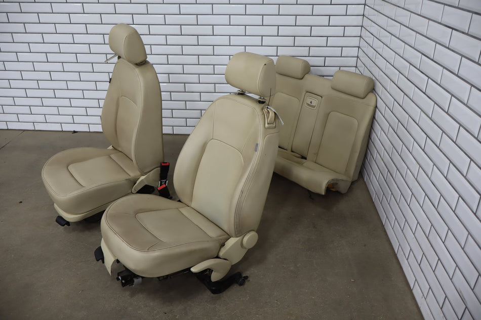 2003-2010 Volkswagen Beetle Convertible Tan Leather Heated Set Set Front/Rear
