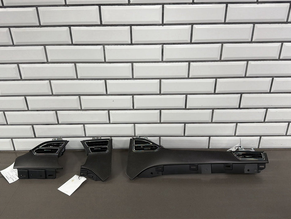 2012-2015 Tesla Model S Dash/Console Trim Kit Carbon Fiber