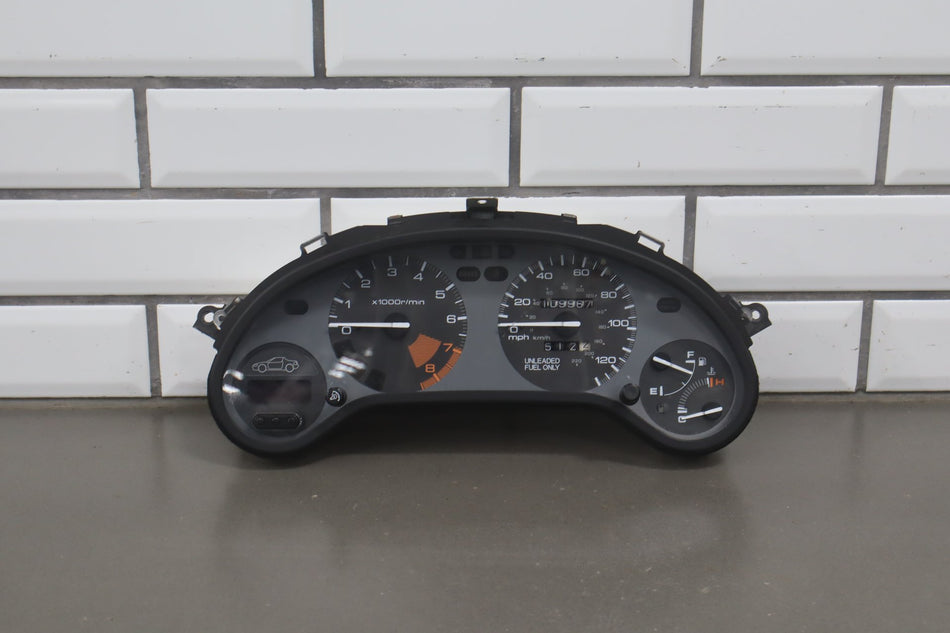 1996 Honda Civic del Sol Si 7k RPM Redline Speedometer 109967 Miles