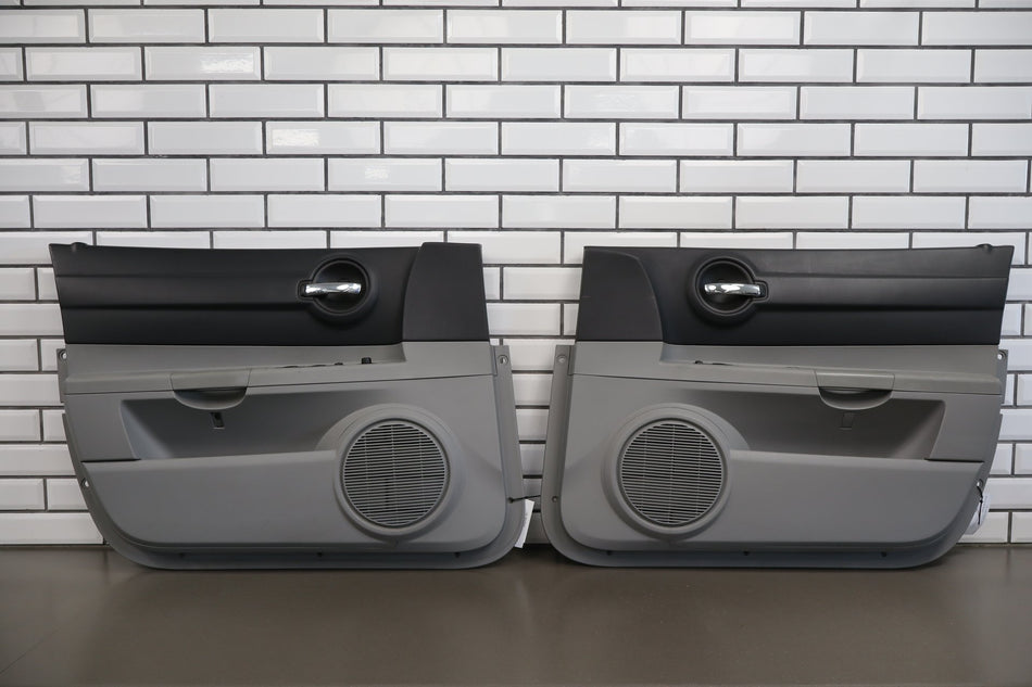 06-10 Dodge Charger SRT8 Front Door Panels Pair Dark Gray DB