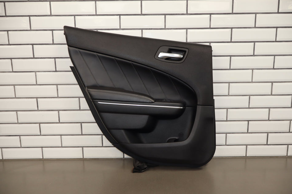15-23 Dodge Charger Scat Pack Left Rear Interior Trim Panel Black X9 Leather