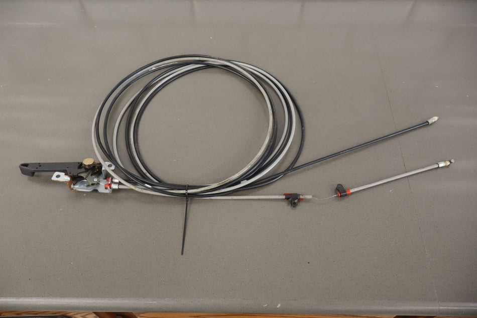 1991 Mitsubishi 3000GT Fuel Filler Door with Trunk Lid Release Handle and Cables
