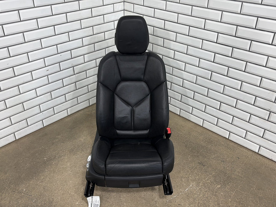 2011-2018 Porsche Cayenne Right Front Seat Leather Black MA