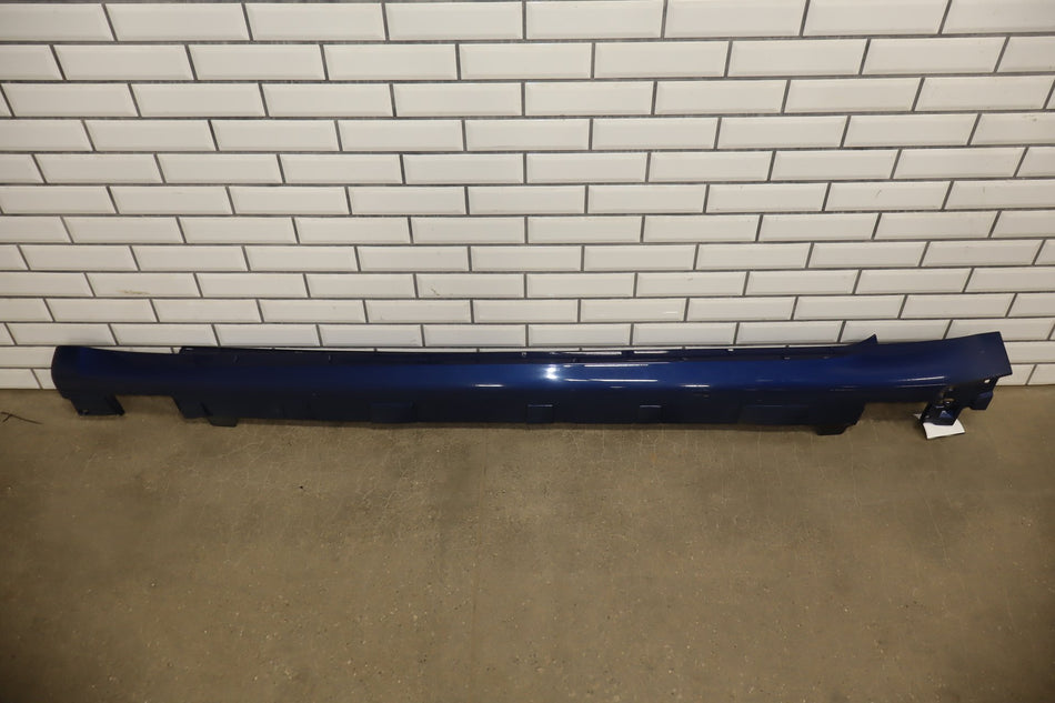 2022 Tesla Model S Plaid Left Rocker Molding Deep Blue Metallic ppsb