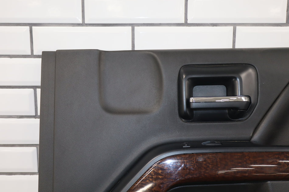 2014-2018 GMC Sierra 1500 SLT Right Front Interior Trim Panel Jet Black H2U