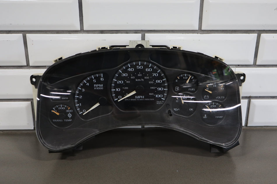 99-02 Chevrolet Silverado GMC Sierra GMT800 Speedometer Cluster Trans Temp OEM