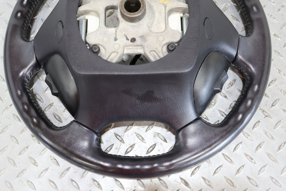 02-05 Ford Thunderbird Steering Wheel Leather Wood (Black)