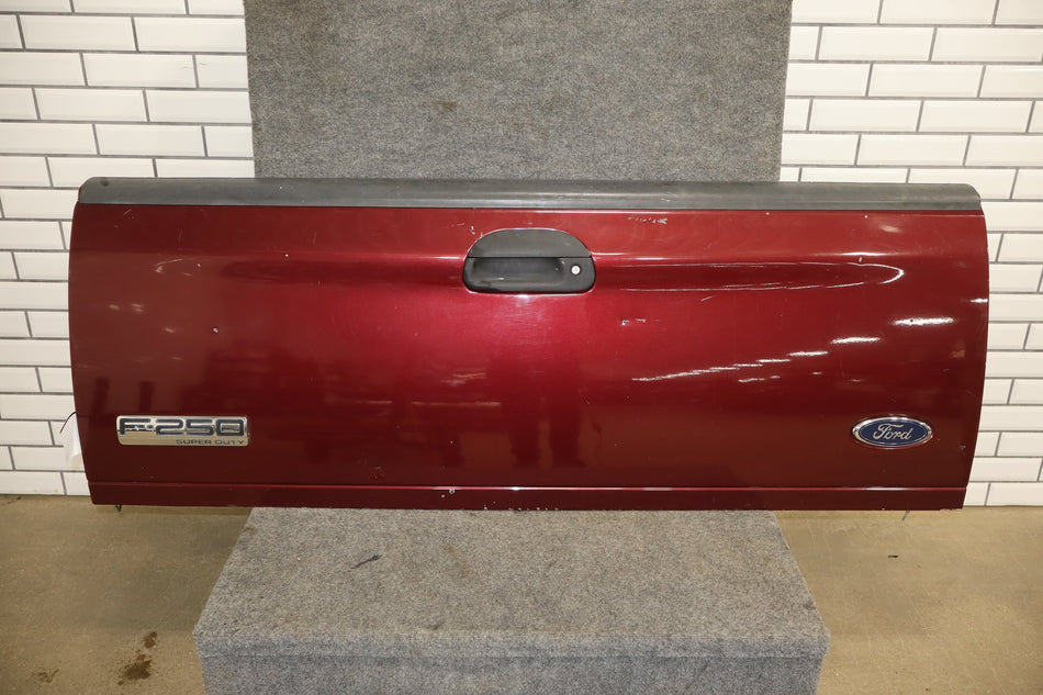 1999-2007 Ford F-250 F-350 99-03 Ford F-150 Tailgate Assembly OEM Dark Toreador Red JM