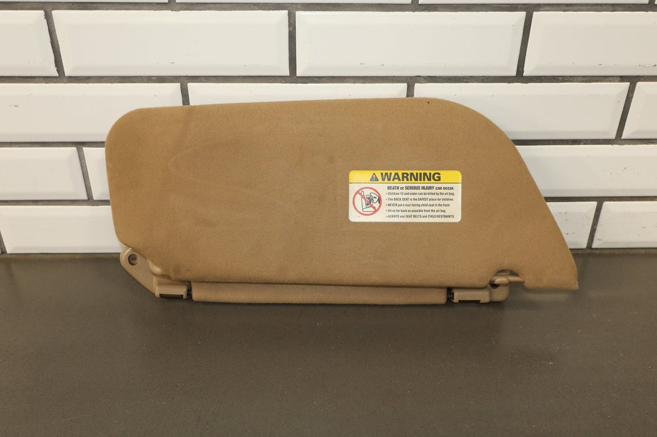 99-07 Ford F250 F350 Super Duty Sun Visor Pair Medium Parchment OEM