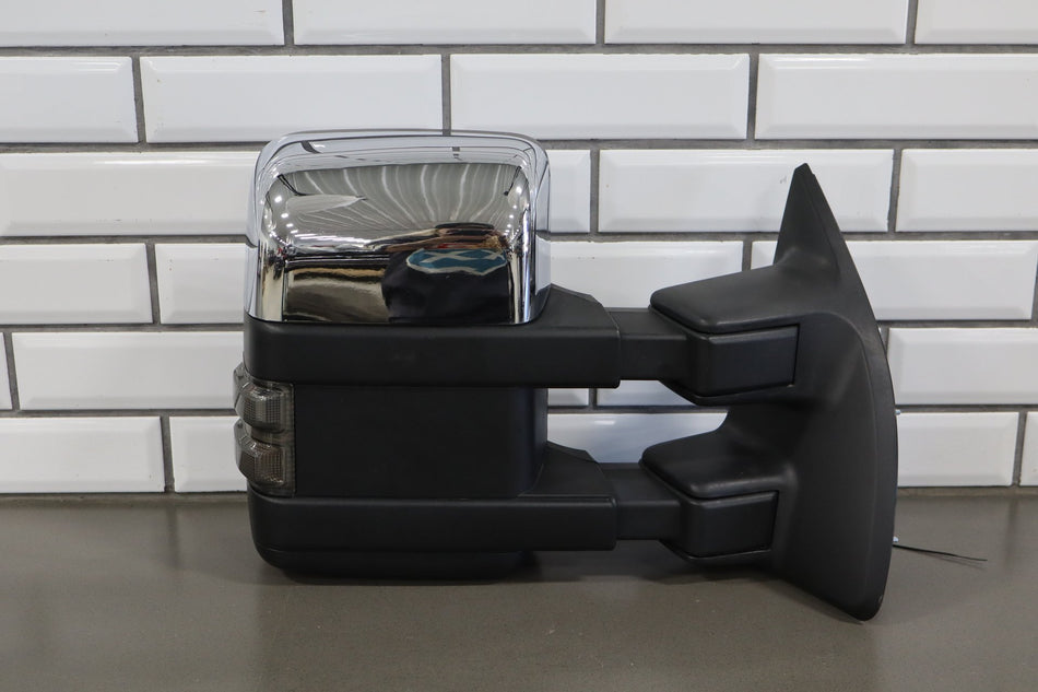 99-07 Ford F-250 F-350 Aftermarket Chrome Tow Mirror Pair Set Left/Right