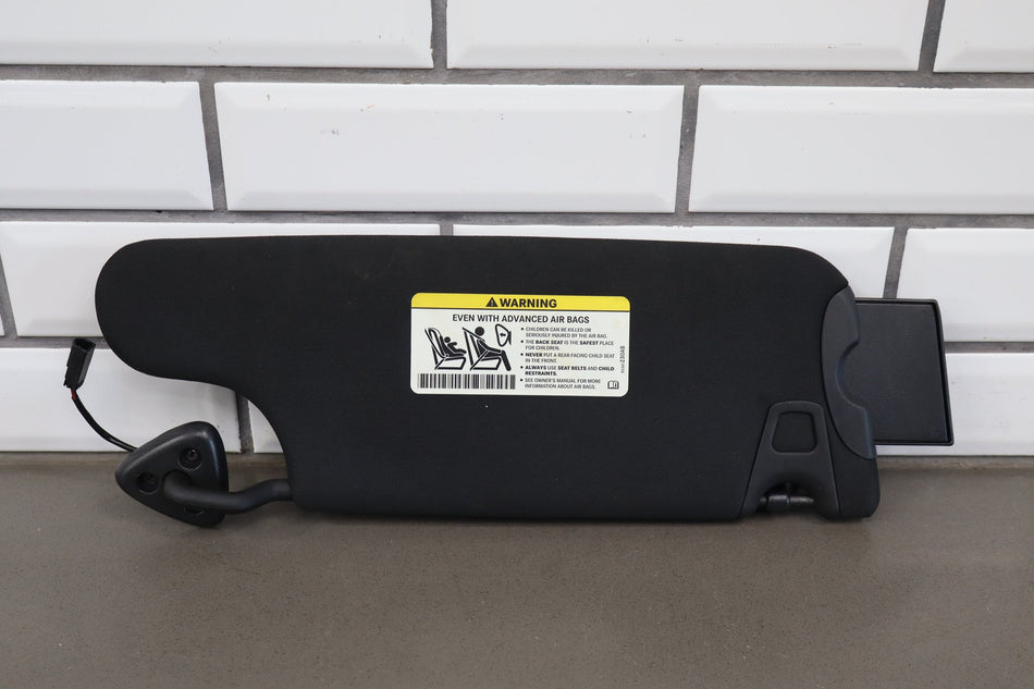 2015-23 Dodge Challenger Sun Visor Pair Black X9 Illuminated