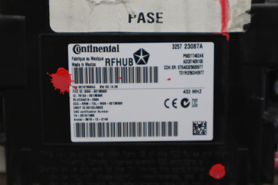 14-16 Jeep Grand Cherokee WK2 RF Hub Keyless Module