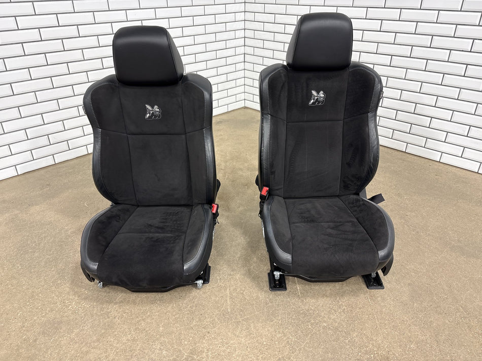 2015-23 Dodge Charger Scat Pack SRT OEM Leather/Alcantara Seat Set Front/Rear