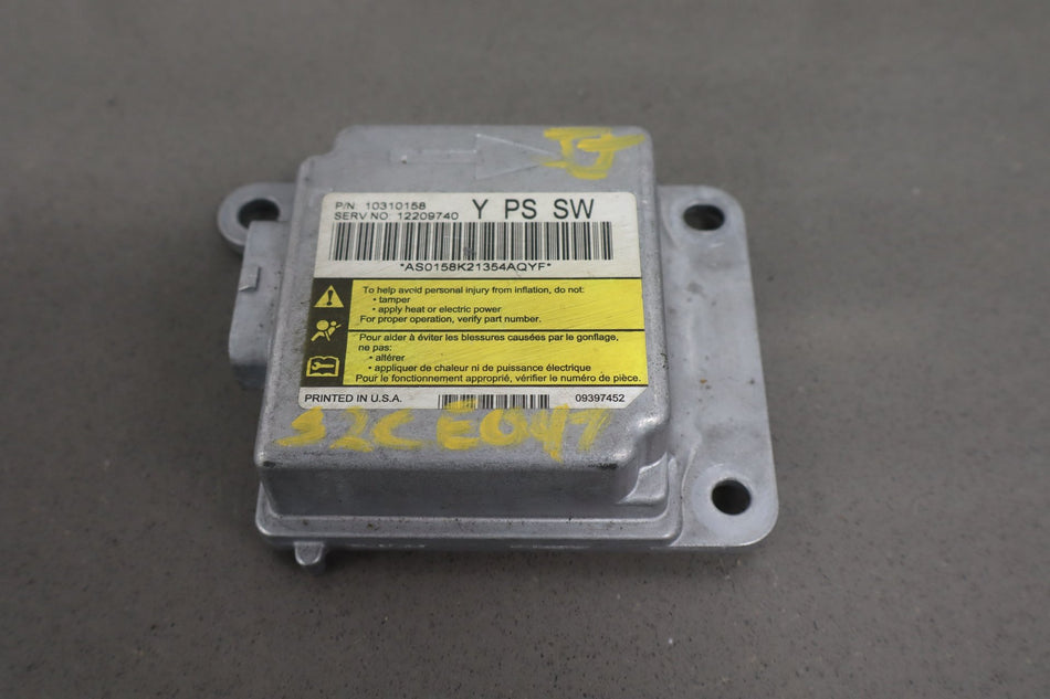 Airbag SRS Module Fits 2002 Chevrolet Corvette