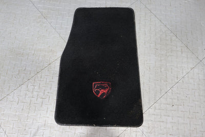 1996 Dodge Viper RT10 Convertible Cloth Floor Mats Set of 2 Black/Red -Mild Wear