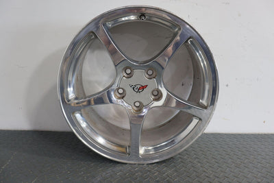 00-04 Chevy C5 Corvette Set of 4 Staggered 5 Spoke QF5 Wheels (Marks in Finish)