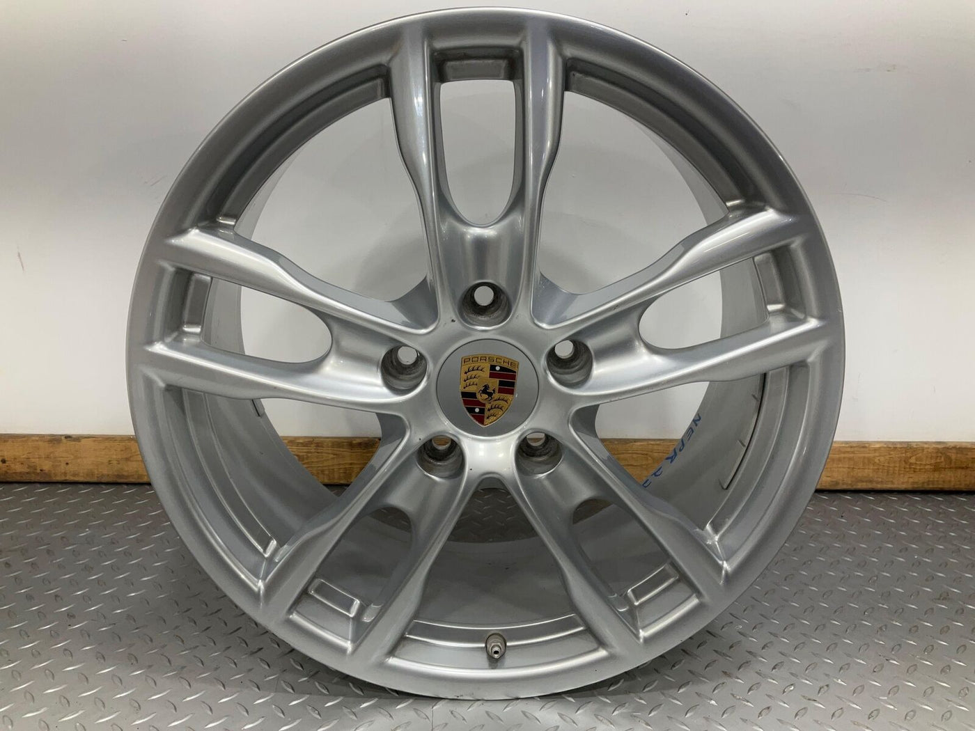 13-16 Porsche Boxster S Set of 4 Staggered 19x8 57mm & 19x9.5 45mm Silver Wheels