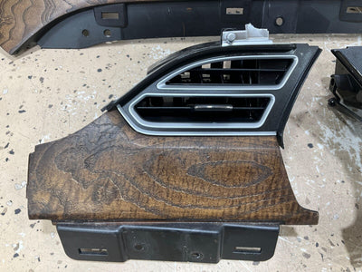 14-18 Tesla Model S Dash Woodgrain Trim Vent Kit OEM (3 Pieces)
