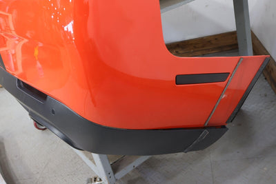 15-22 Dodge Challenger SRT Hellcat Rear Bumper Cover Go Mango PVP/Carbon Stripes