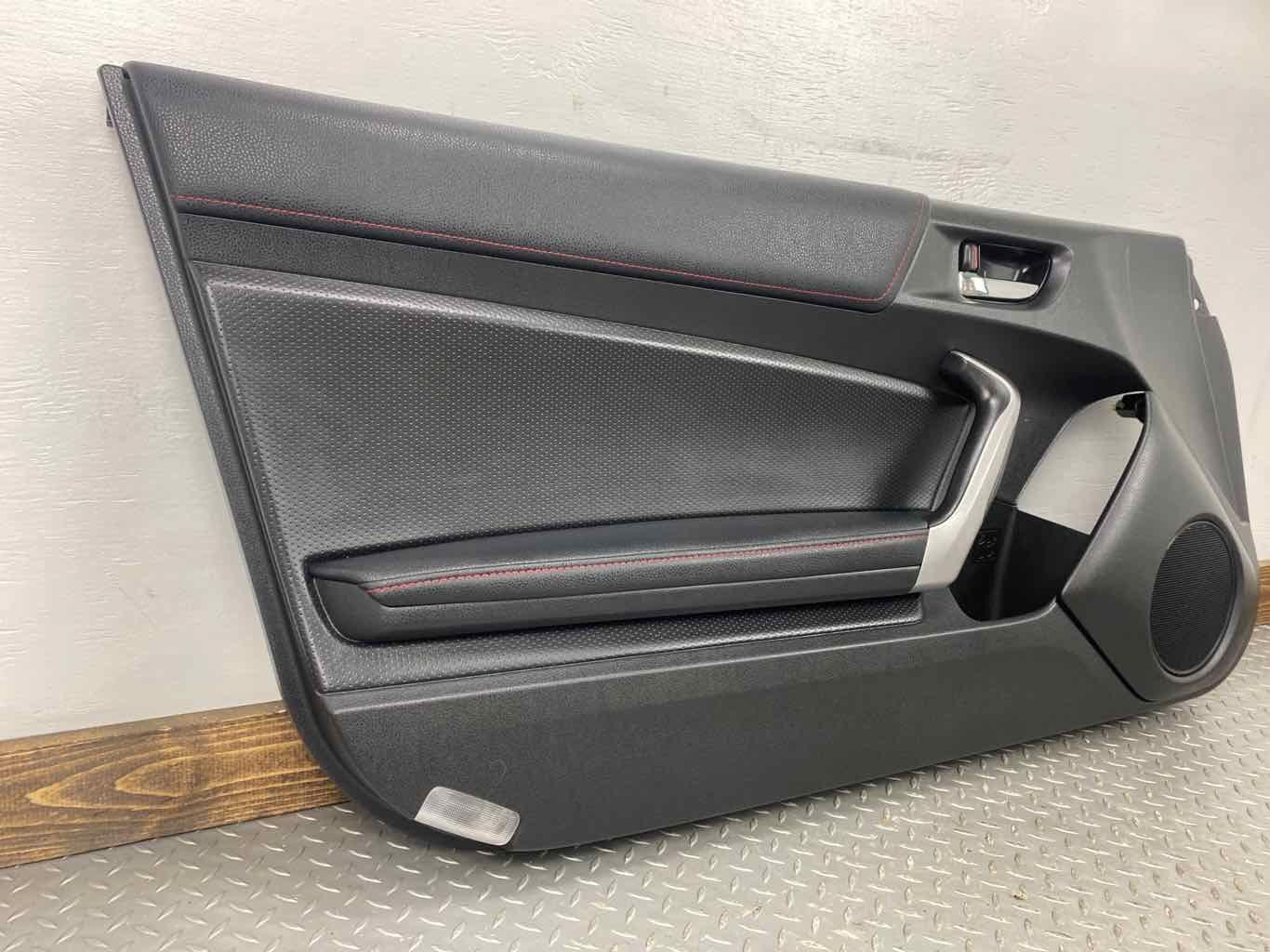 13-16 Subaru BRZ Limited FRS Left LH Door Trim Panel (Black BLA) Suede & Leather