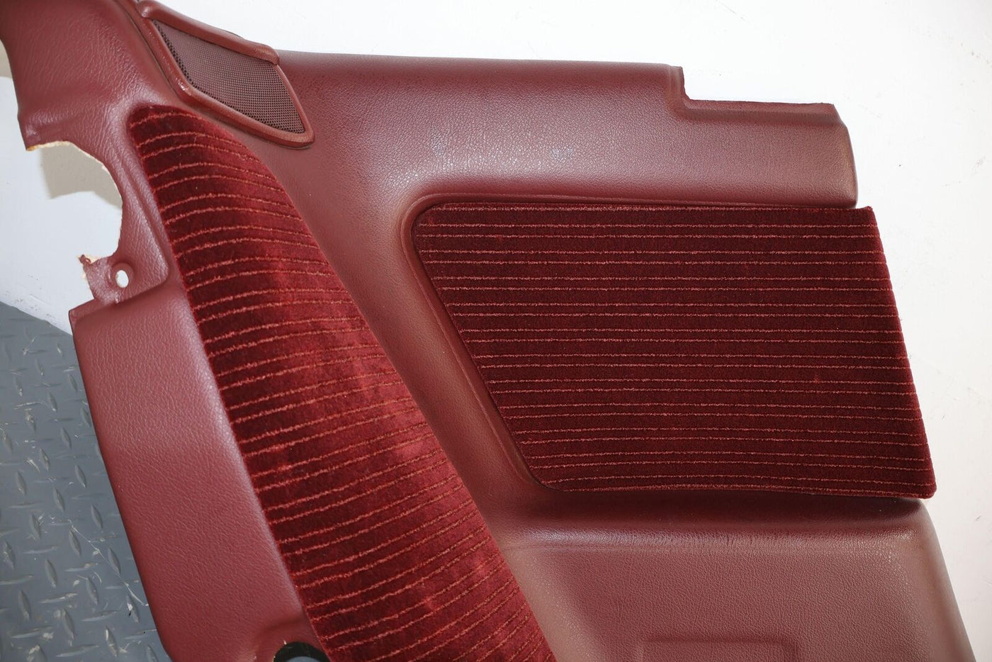 86.5-92 MK3 Toyota Supra Left Interior Lower Quarter Trim Panel (Deep Red FN33)