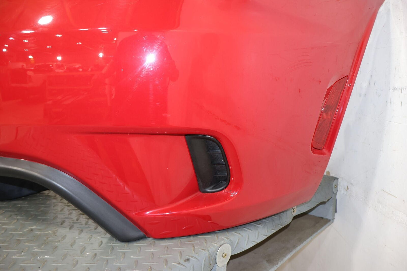 17-19 Fiat 124 Spider OEM Rear Bumper W/ Park Sensors & Harness (Rosso Red PKM)