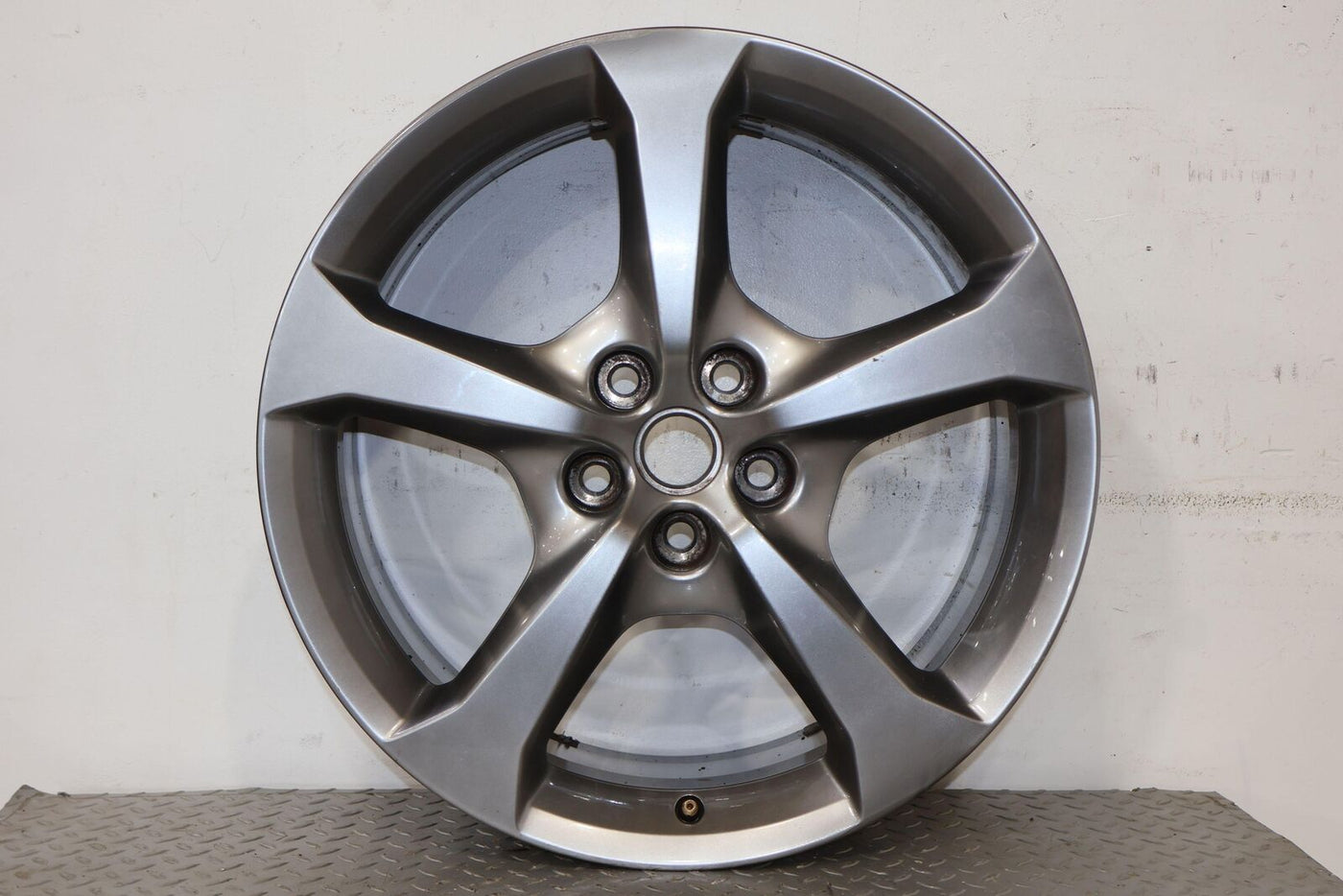 12-15 Chevy Camaro SS Set of 20" 5 Spoke Staggered Wheels (Silver) Curb Rash