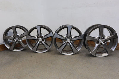 12-15 Chevy Camaro SS Set of 20" 5 Spoke Staggered Wheels (Silver) Curb Rash