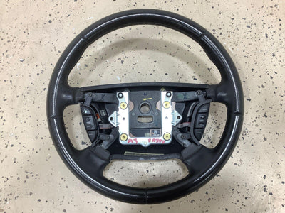 03-08 Jaguar S Type R Leather Steering Wheel W/Switches (Charcaol) NO BAG