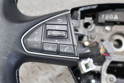 16-17 Infiniti Q50 OEM Heated Steering WHeel (Black G) Tested Minimal Wear