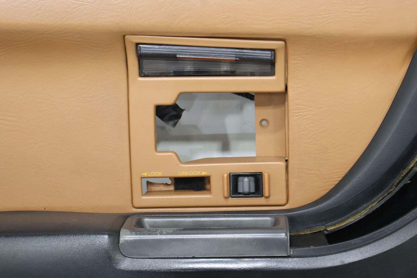 90-93 Chevy C4 Corvette Left LH Interior Door Trim Panel (Saddle 60i) See Notes