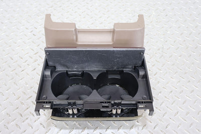 14-18 Lexus GX460 Flor Console Mounted Cupholder W/Woodgrain Door -2 Tabs Broken