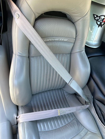 97-99 Chevy C5 Corvette Convertible Front Left Seat Belt Retractor (Light Gray)