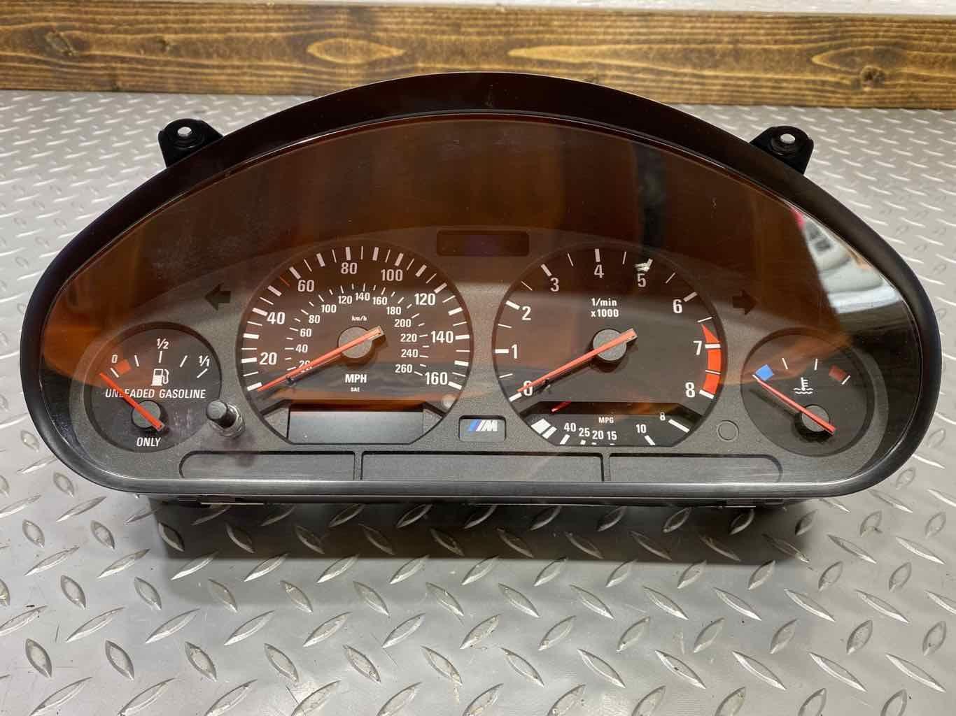 97-99 BMW M3 Convertibele E36 160MPH Speedometer Gauge Cluster (119K Miles)