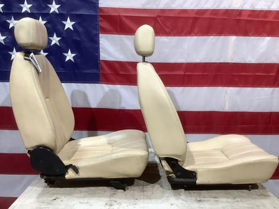 TVR Chimaera Left & Right Pair of OEM Manual Adjust Leather Seats (Tan/Beige)