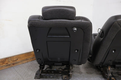 05-07 Hummer H2 SUT Truck 2nd Row Leather Seats Set (Ebony 19i) Mild Wear