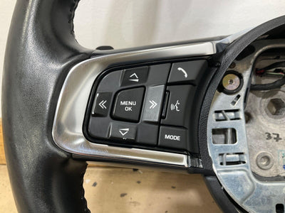 17-19 Jaguar XE R-Sport Leather Steering Wheel W/Controls (Black) Scratched