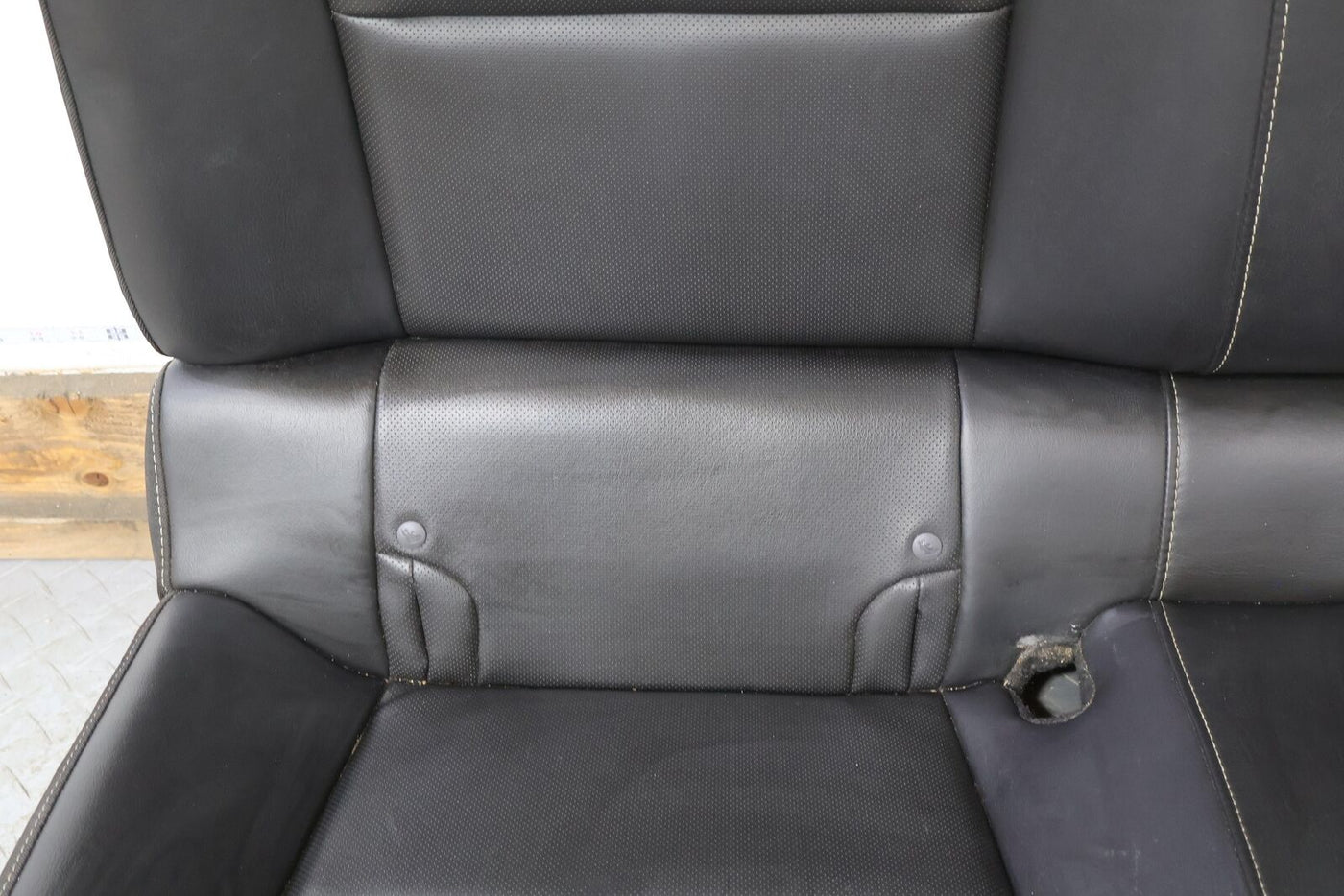 12-15 Chevy Camaro SS Leather Rear Back Seat Set (Black AFM) Minimal Wear