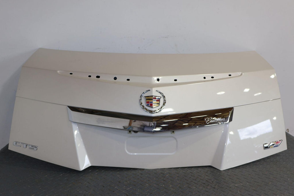 11-15 Cadillac CTS-V Coupe Trunk Deck Lid (White Diamond GBN) W/O 3rd Light