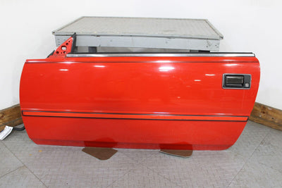 84-89 Nissan 300ZX Z31 Left LH Driver Door Shell (Hot Red 526) Sold BARE 2+2